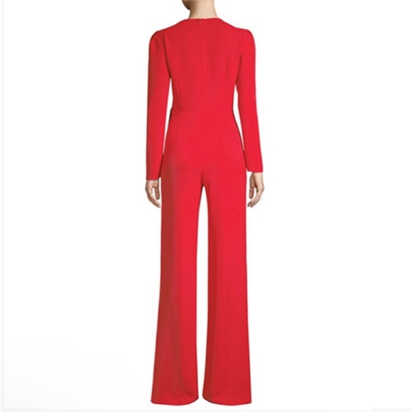 (NWOT ) Jay Godfrey Jayne Red Holiday Jumpsuit - Picture 3 of 5